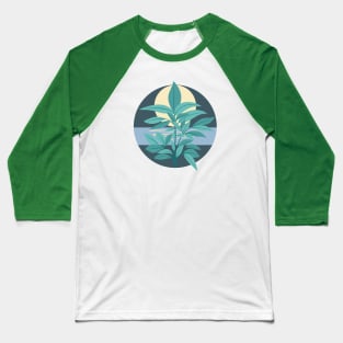 Green willow leaf Baseball T-Shirt